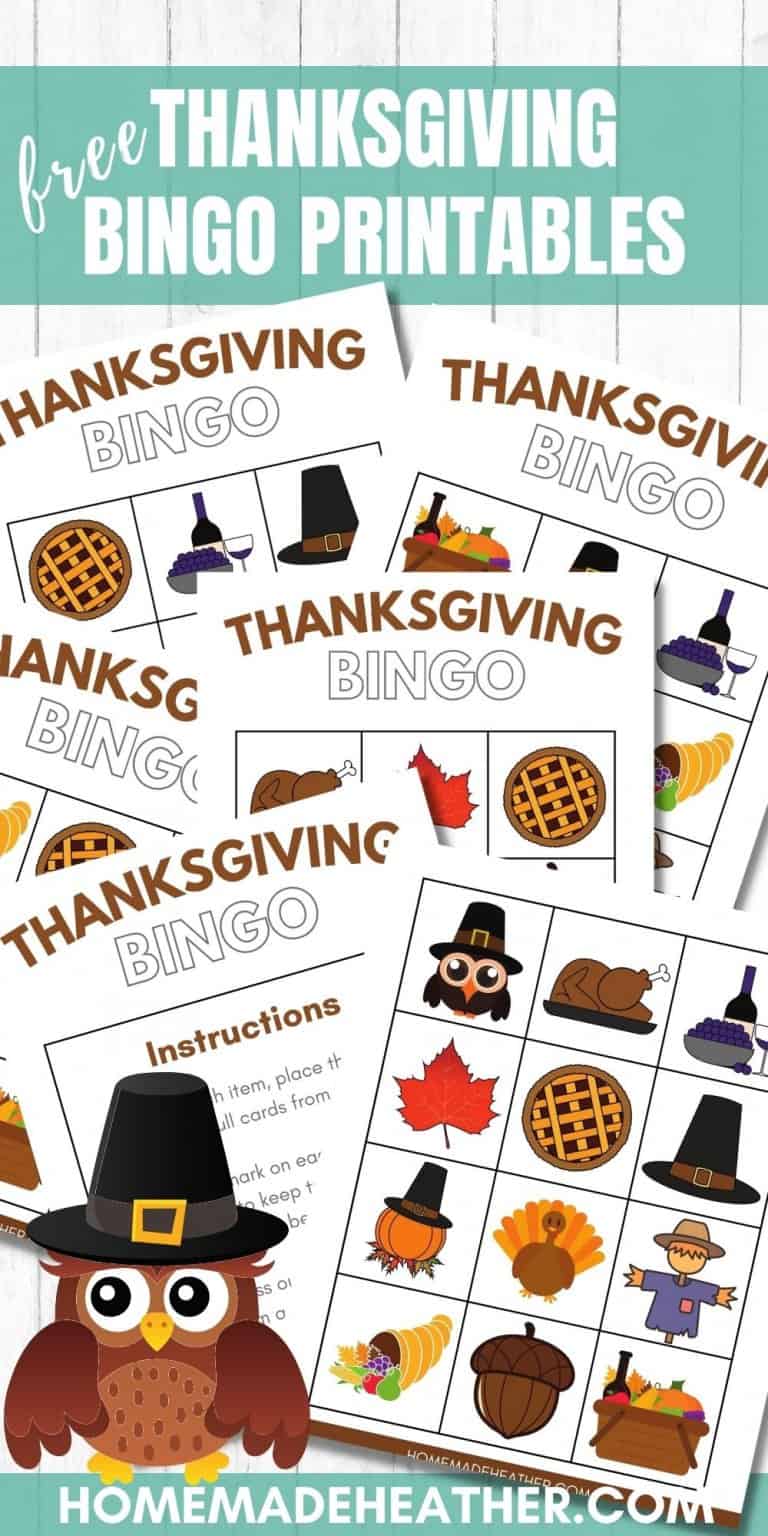 Free Thanksgiving Bingo Printables