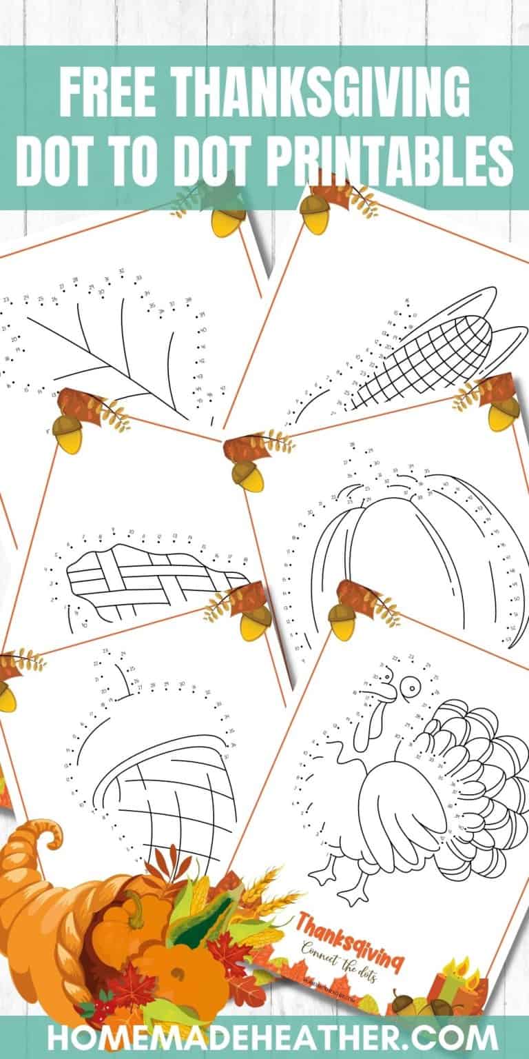 Free Thanksgiving Dot to Dot