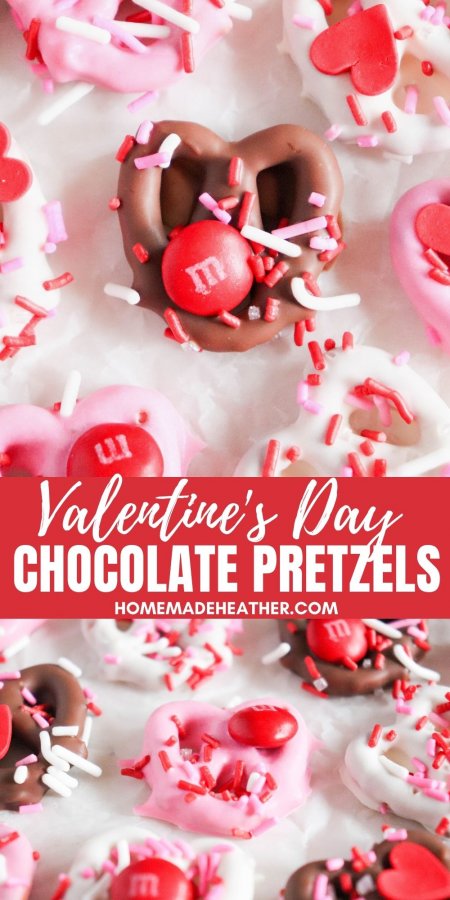 Valentine's Day Chocolate Pretzels