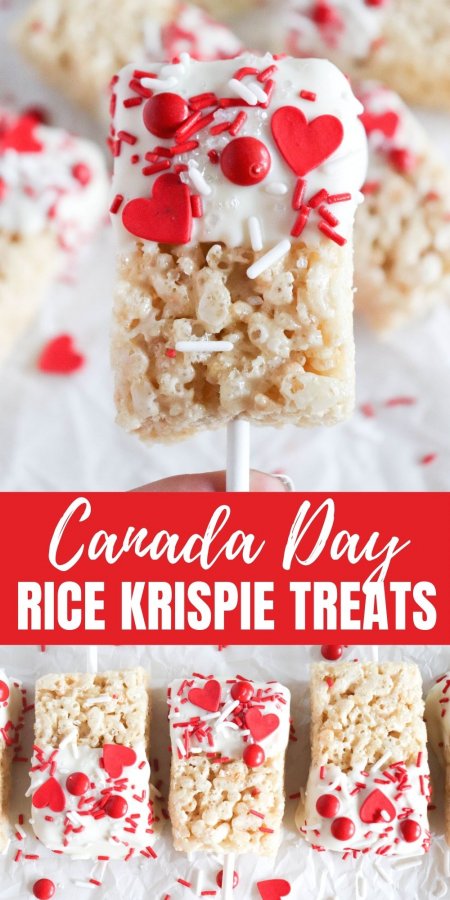 Canada Day Rice Krispie Treats