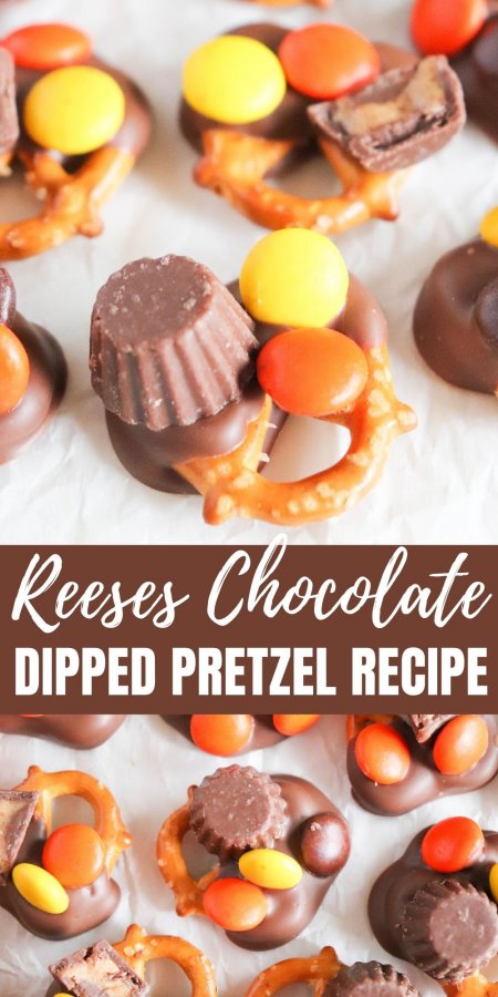 Reeses Chocolate Dipped Pretzel Recipe