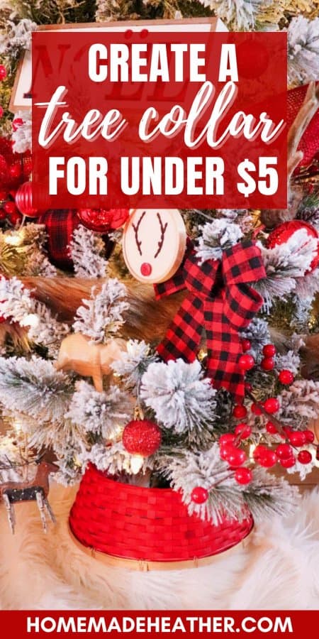Christmas Tree Collar DIY for Under $5