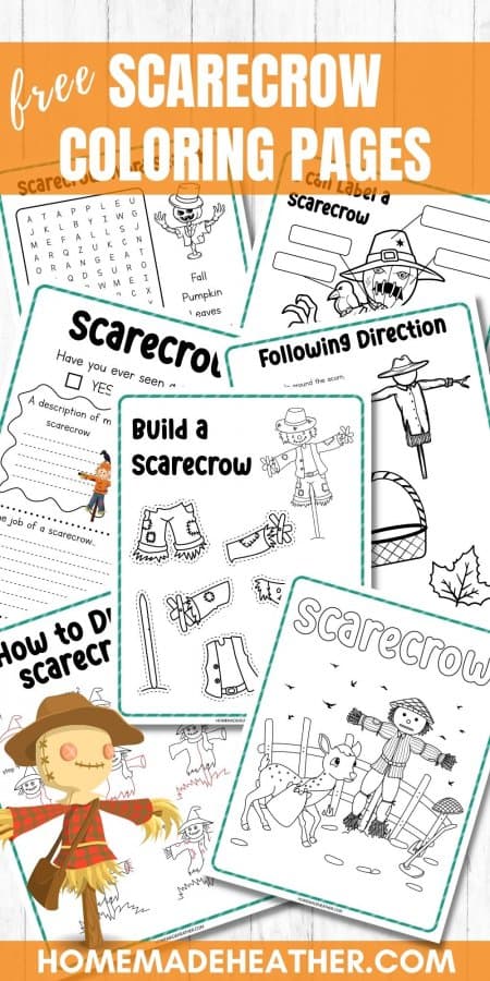Free Printable Scarecrow Coloring Pages