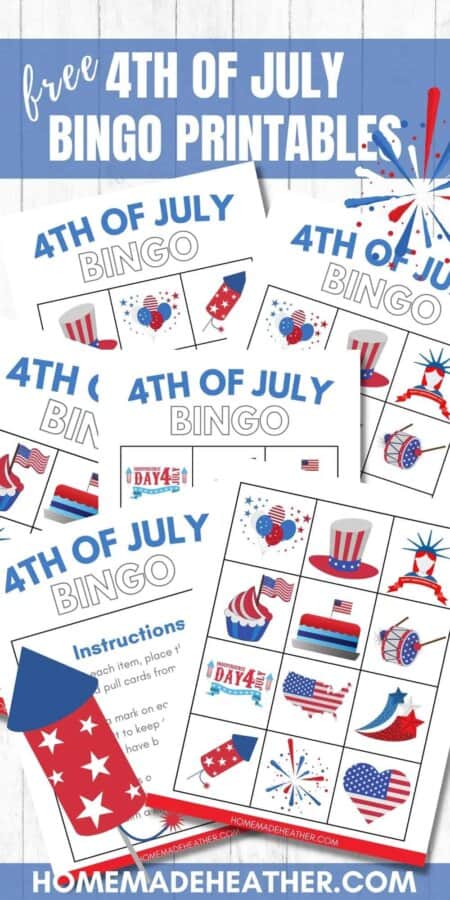 Free Fourth of July Bingo Printables