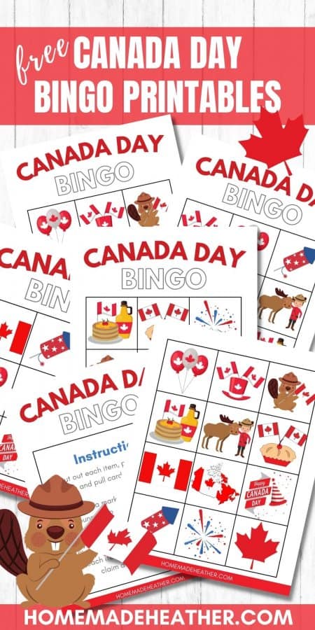 Free Canada Day Bingo Printables