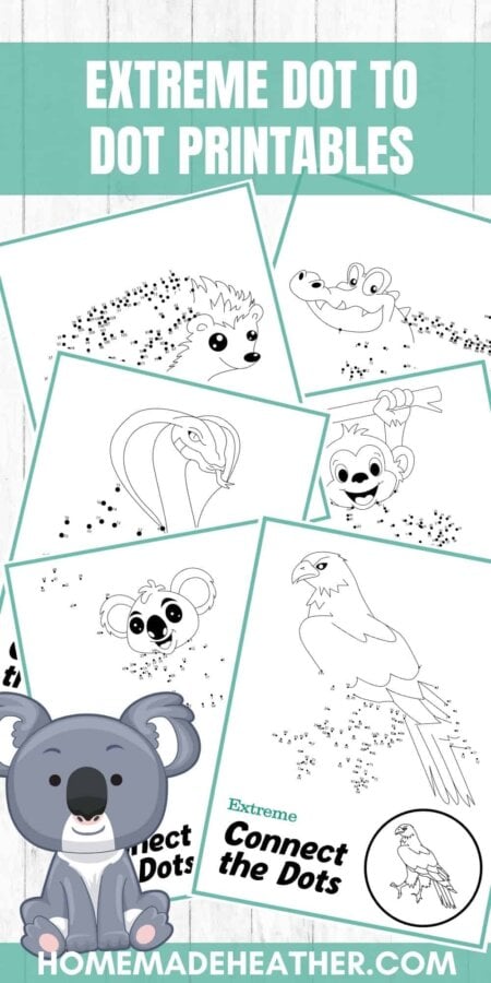 Free Extreme Dot to Dot Printables