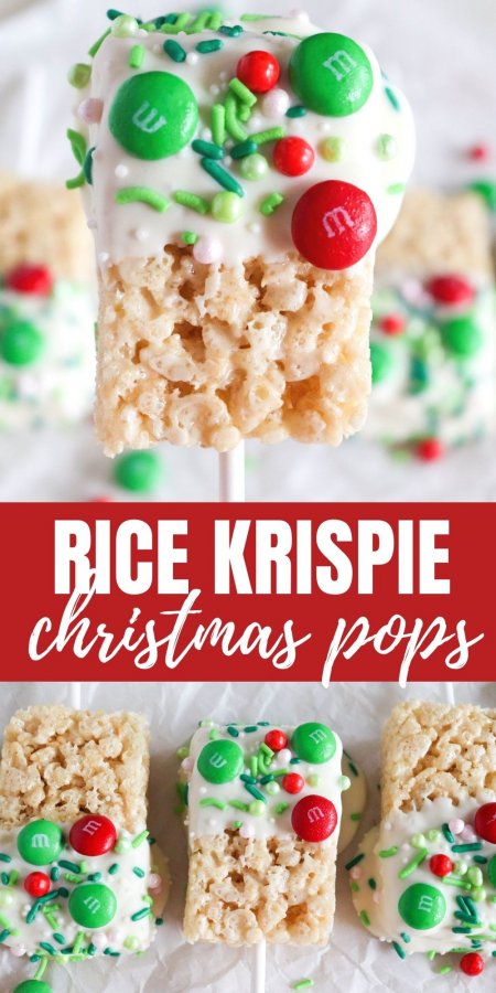 Rice Krispie Christmas Pops Recipe
