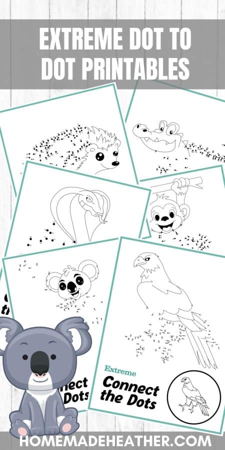 Free Extreme Dot to Dot Printables