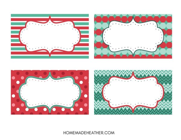 Free Christmas Party Printable Labels