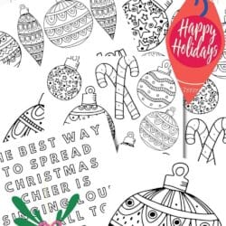 Ornament Coloring Page Printables