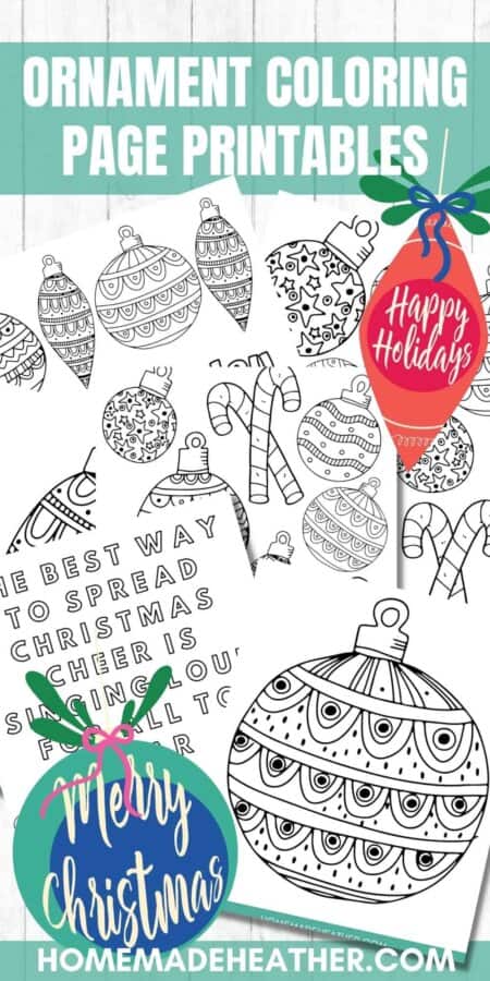 Ornament Coloring Page Printables