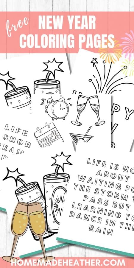 Free New Years Coloring Pages