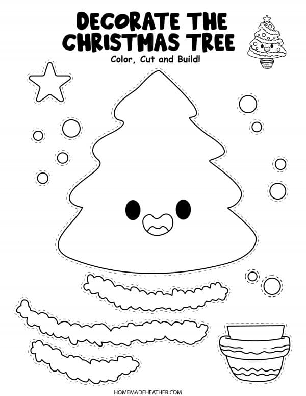 Free Printable Christmas Tree Craft
