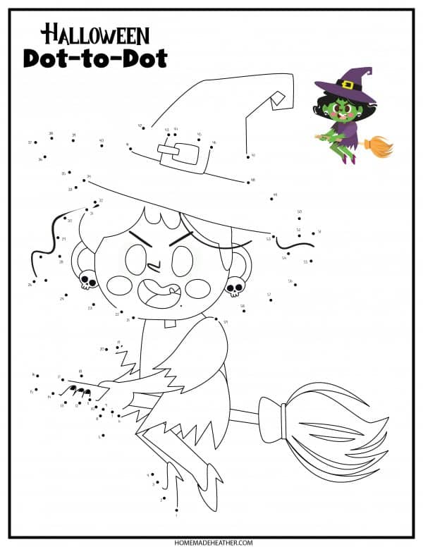 Free Halloween Dot to Dot Printables
