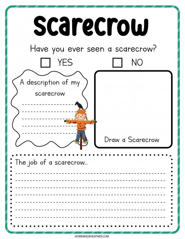 Scarecrow Printable Activity