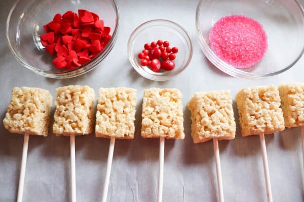 Valentine's Day Rice Krispie Process