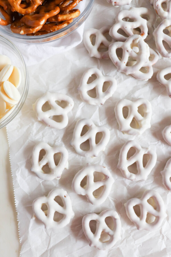 White Chocolate Covered Pretzels