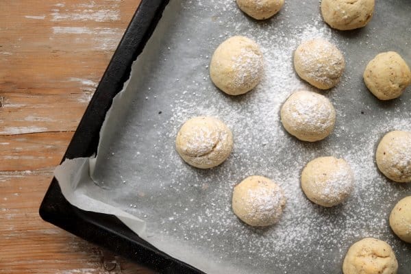 Keto Snowball Cookies Process