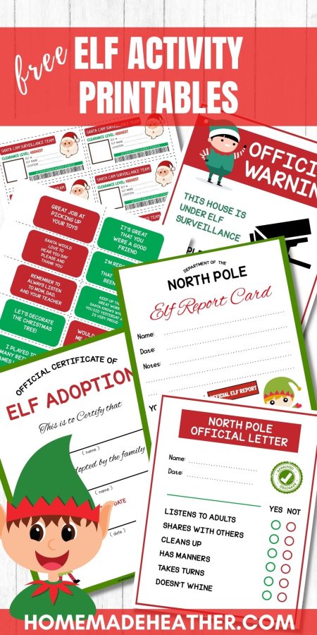 nature printable coloring pages Free Elf Activity Printables