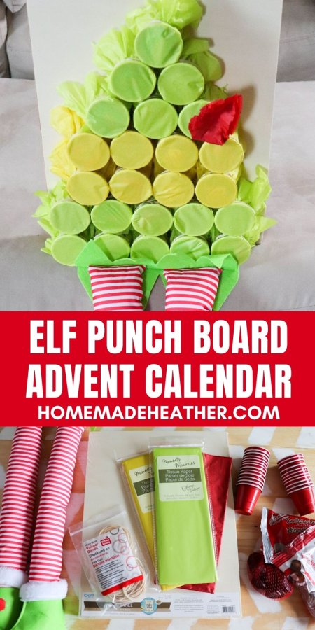 Elf Punch Board Advent Calendar