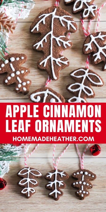 Apple Cinnamon Leaf Ornaments