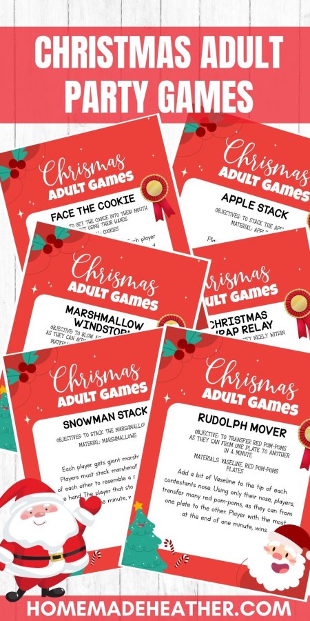 keto printables Christmas Adult Party Game Ideas