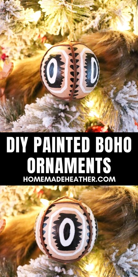 DIY Painted Boho Ornament