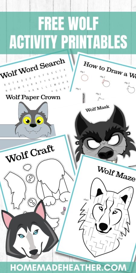 mothers day activity printables Free wolf themed activity printables.