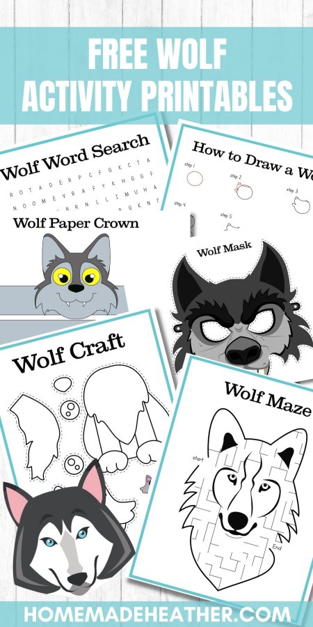 mothers day activity printables A collection of free wolf activity printables.