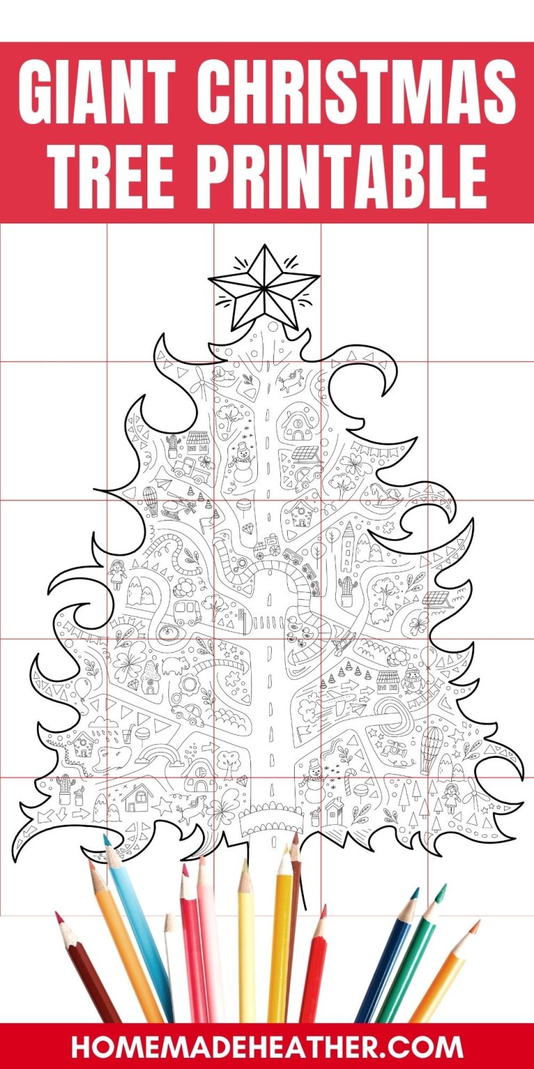 Giant Christmas Tree Printable Activity