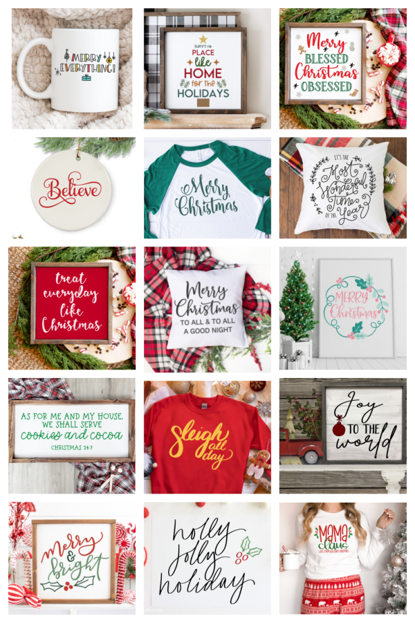 Christmas Sayings Free SVGs