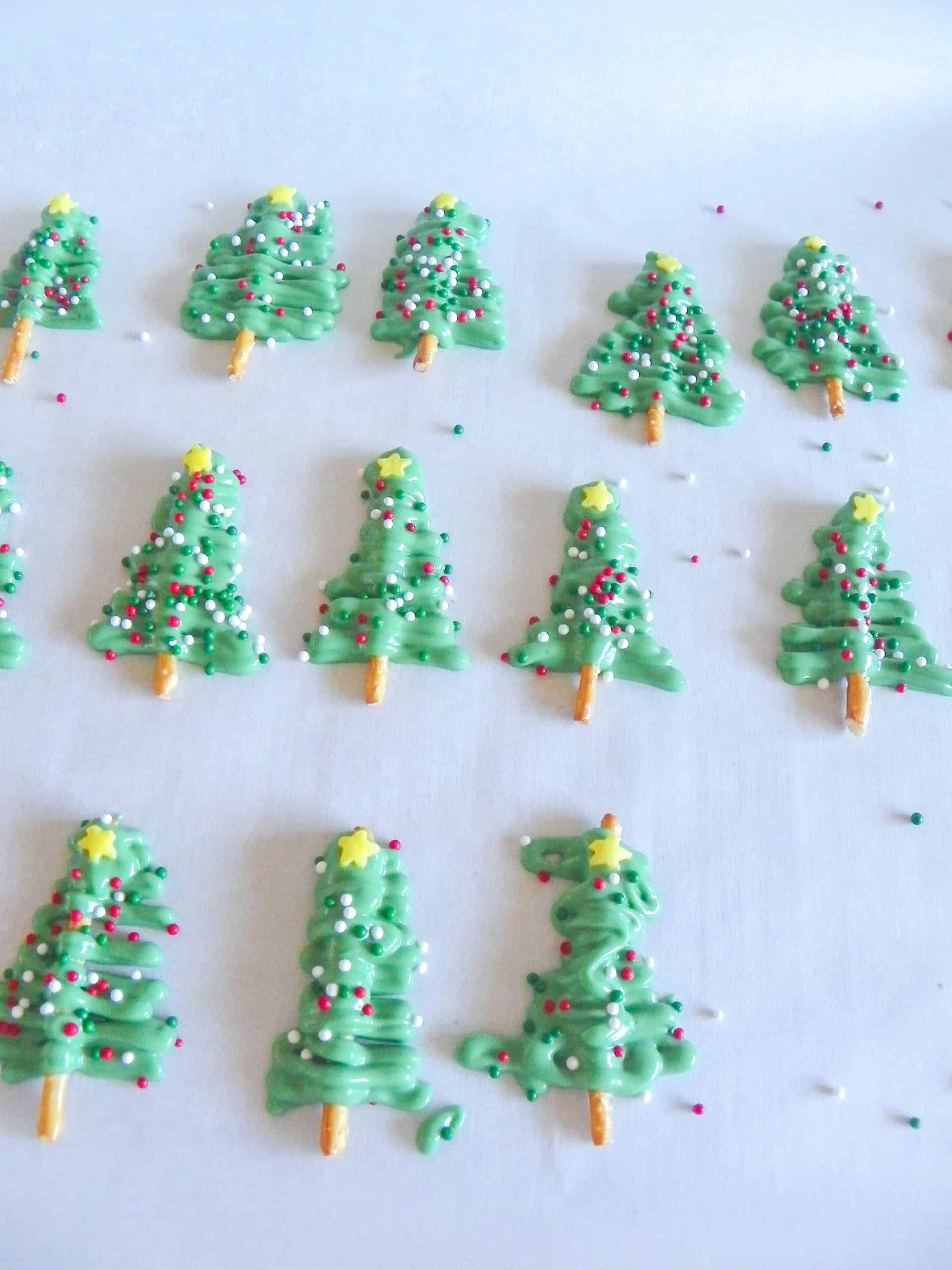 Christmas Tree Chocolate Pretzel Recipe