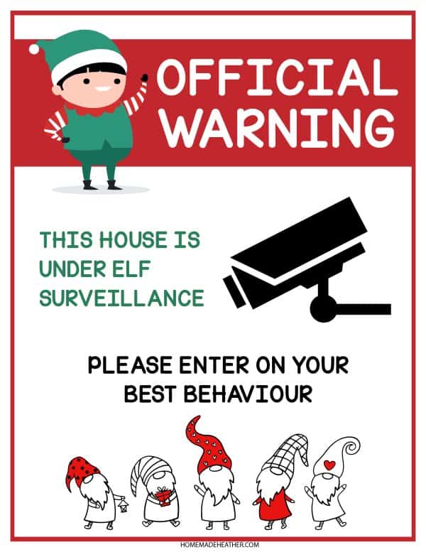 nature printable coloring page Elf Activity Printable Poster