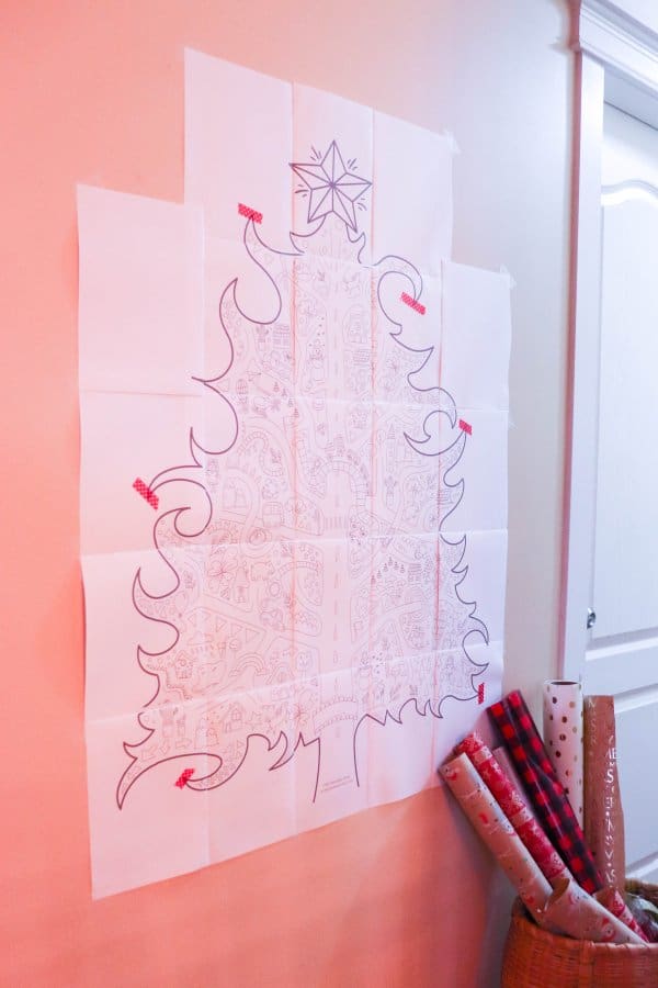 Giant Christmas Tree Activity Giant Printable Christmas Tree Coloring Activity