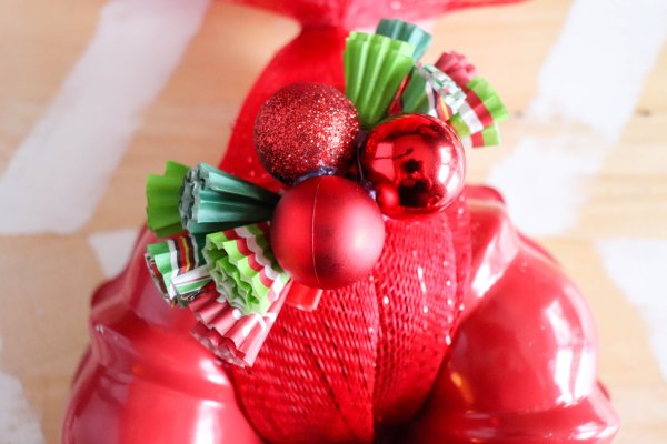 Christmas Bundt Pan Wreath Process