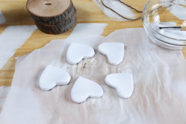 DIY Rustic Clay Heart Ornament Process
