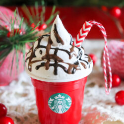 DIY Starbucks Hot Cocoa Ornament