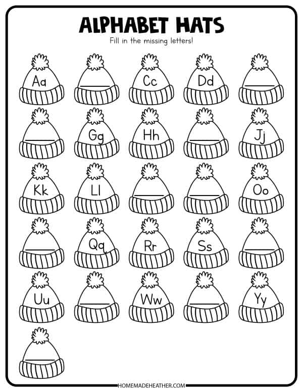 Free winter activity printables » homemade heather