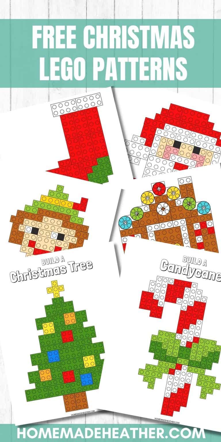 Free Christmas Lego Pattern Printables