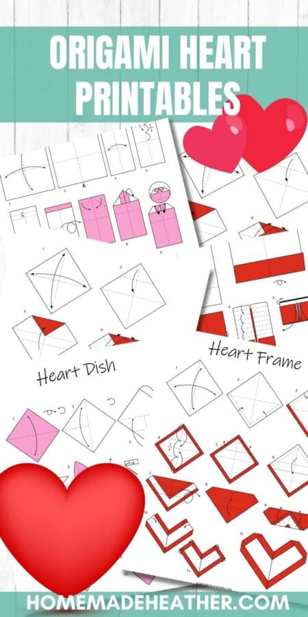 mothers day activity printables Create easy origami hearts with these printables.