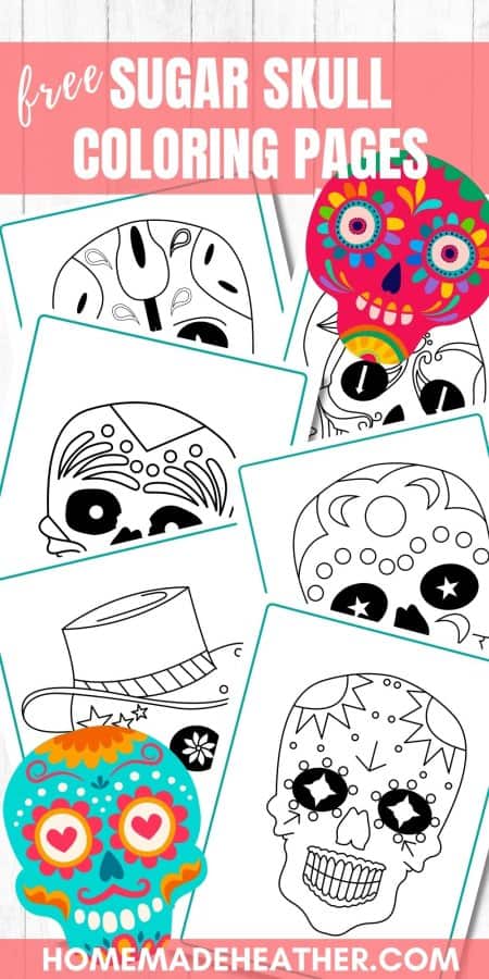 Printable Sugar Skull Coloring Pages