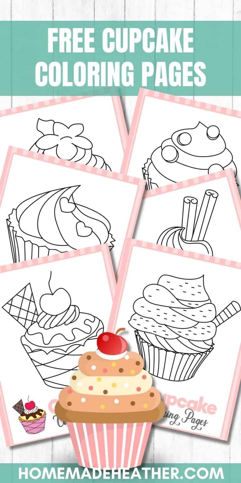 Free Printable Cupcake Coloring Pages