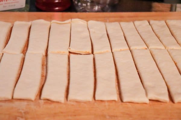 Pizza Dough Bread Sticks Recipe Process