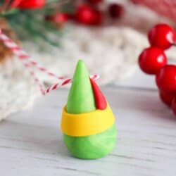 Polymer Clay Elf Hat Ornament