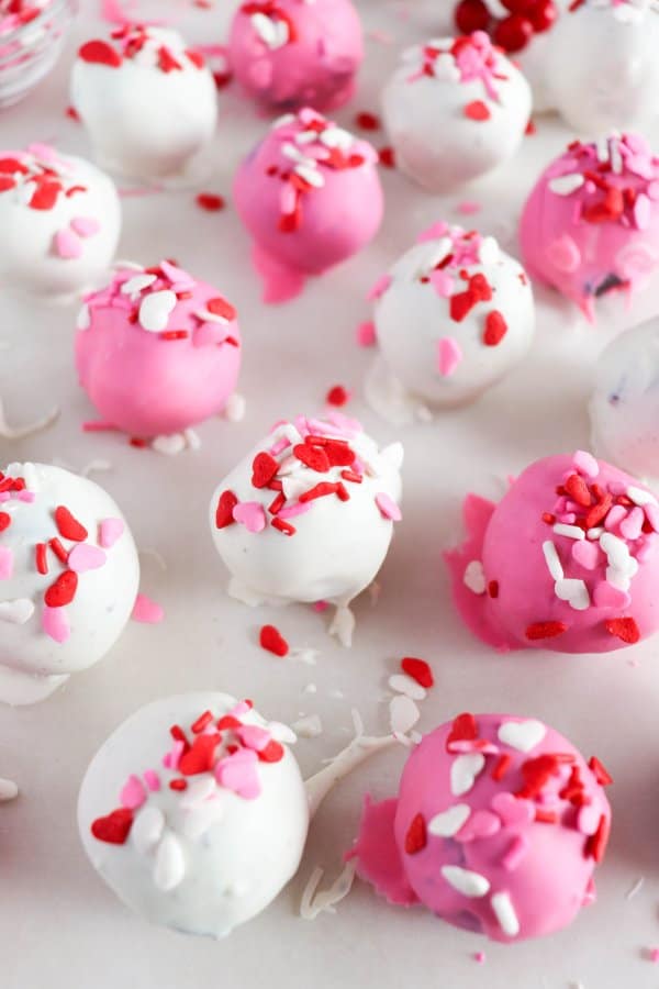 Valentines Day Oreo Cake Balls