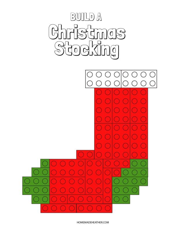 Free Christmas Lego Stocking Pattern