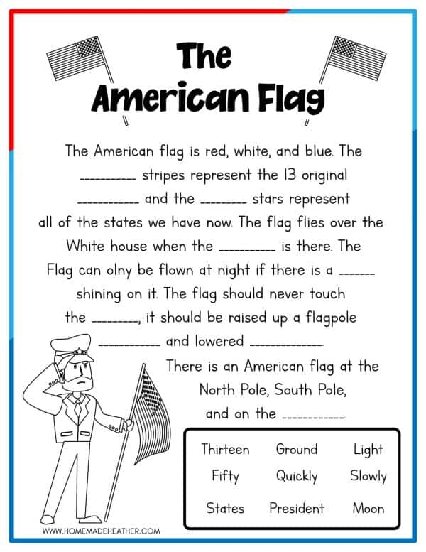 American Flag Printable