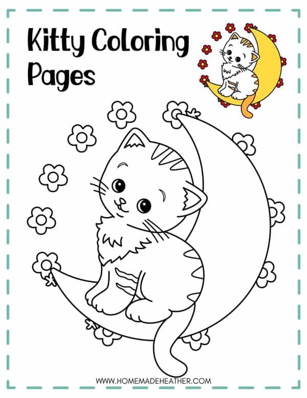 Free Kitty Coloring Page
