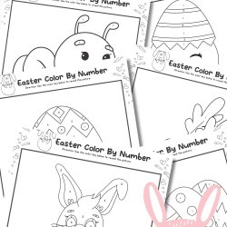 Easter Color By Number Printables