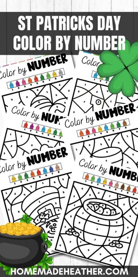 St Patricks Day Color By Number Printables